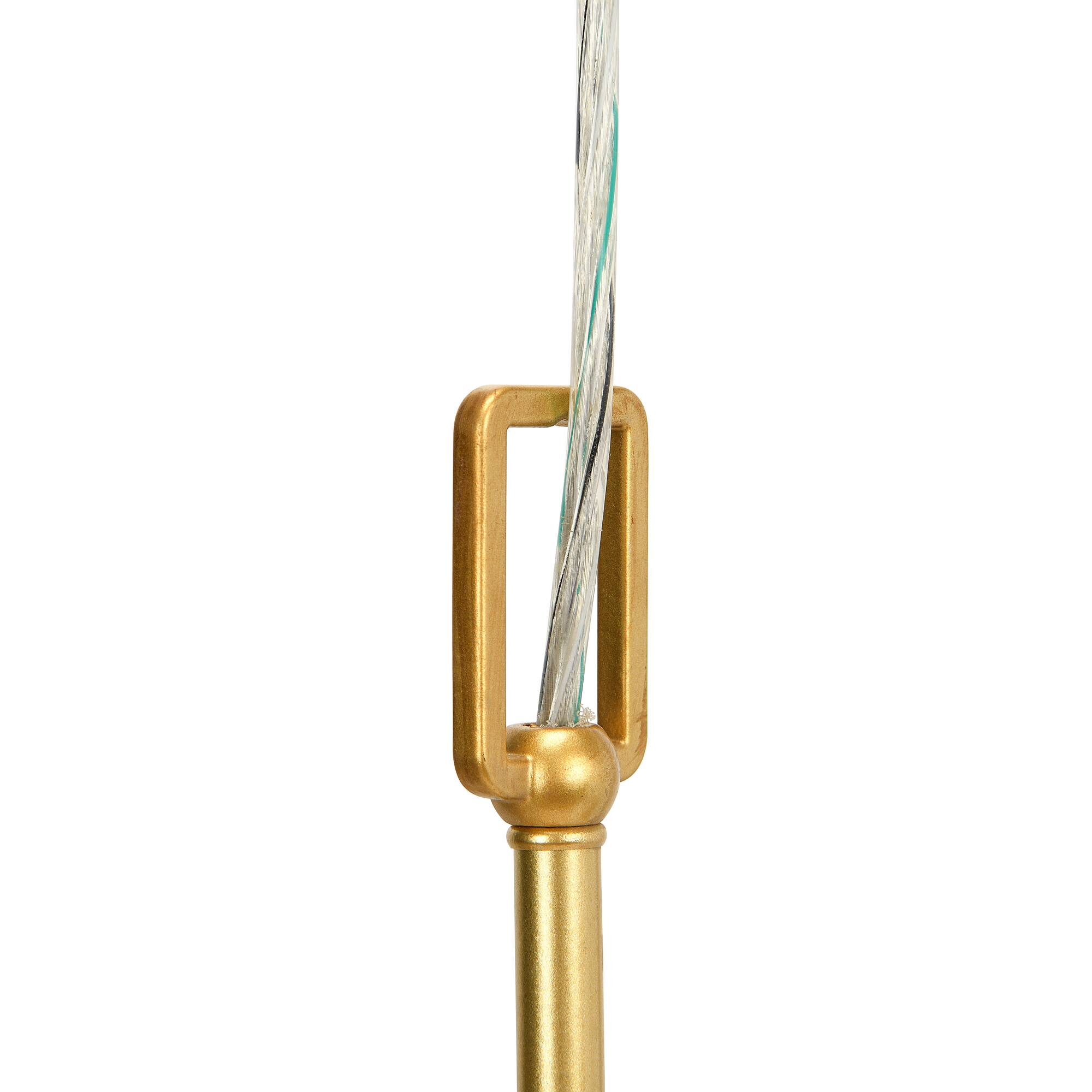 Hello Honey® Antiqued Gold 6-Light Chandelier